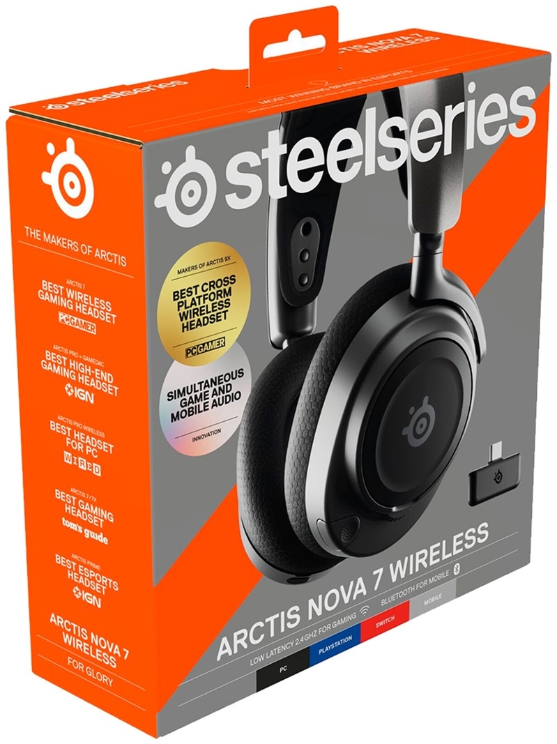 Гарнитура SteelSeries Arctis Nova 7 черная