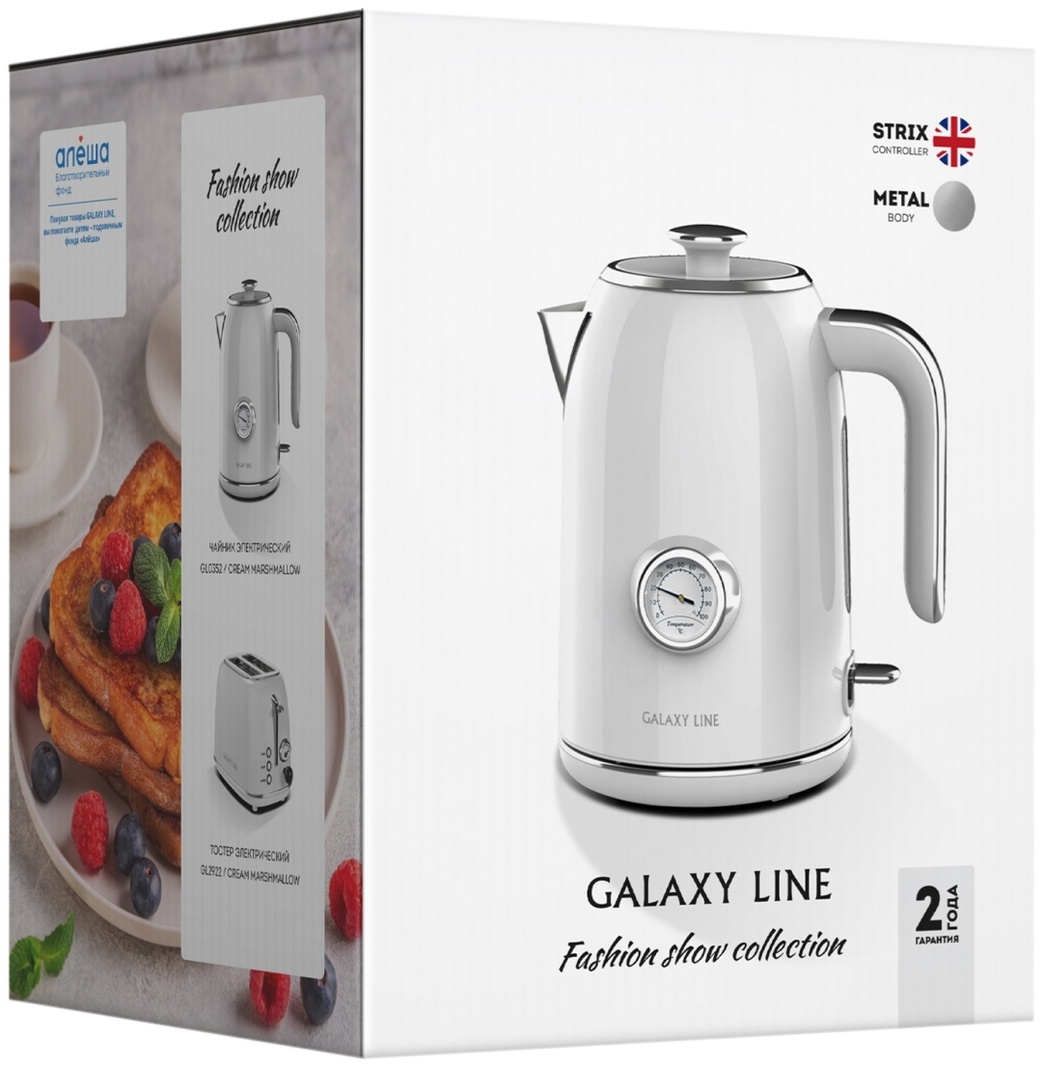 Электрочайник GALAXY LINE GL0352 белый