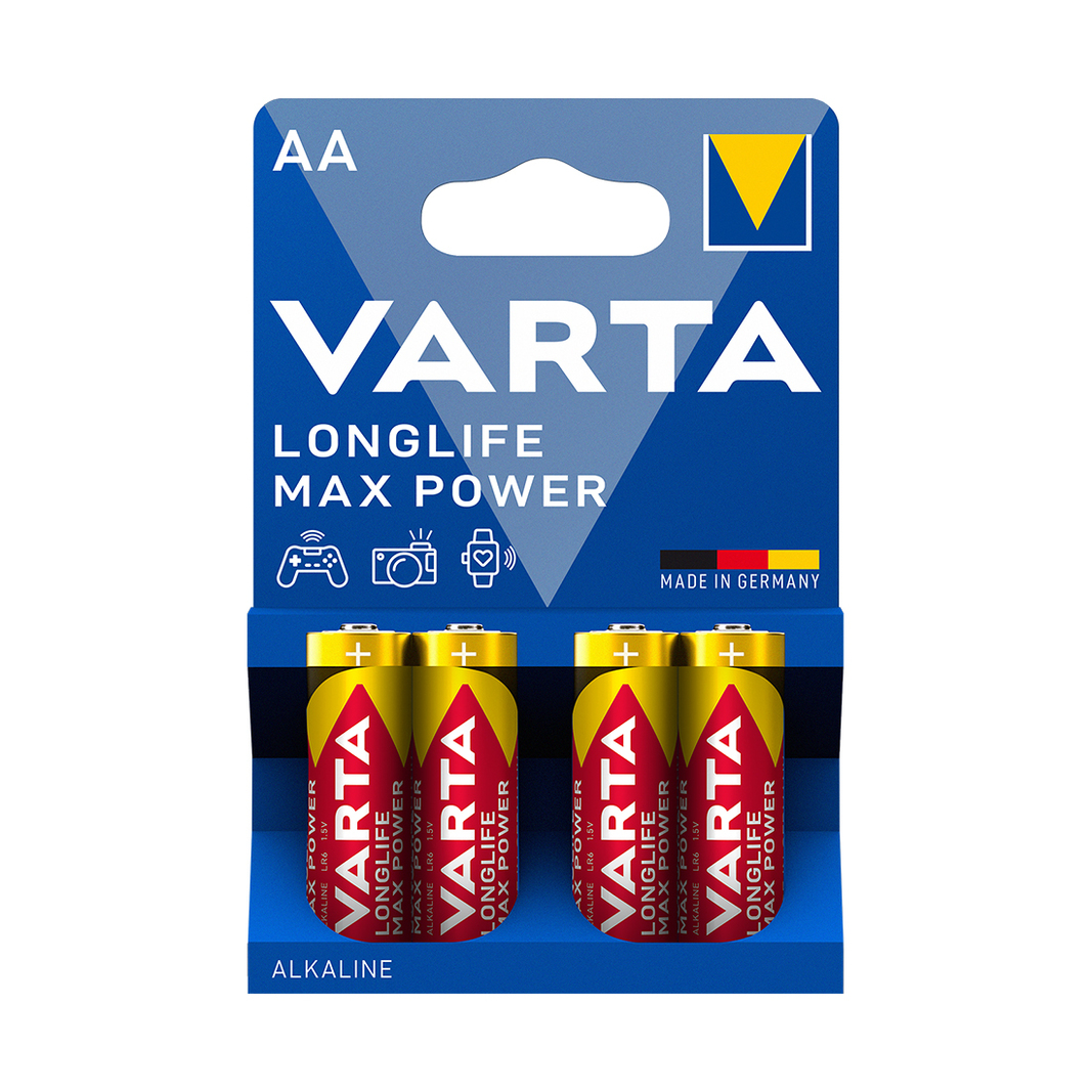 Батарейка Varta Longlife Power Max Mignon AA 4 шт