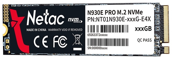 SSD Netac NT01N930E-256G-E4X 256 Гб