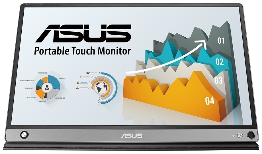 ASUS ZenScreen Touch MB16AMT серебристый