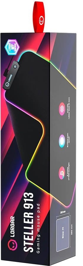 Lorgar Steller 913 LRG-GMP913 360x300x3 мм черный