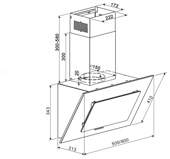 MAUNFELD Tower A 60 белый