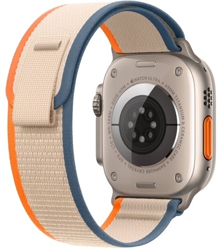 Смарт-часы Apple Watch Ultra 2 GPS + Cellular, 49mm Titanium Case with Orange/Beige Trail Loop - S/M (MRF13GK/A)