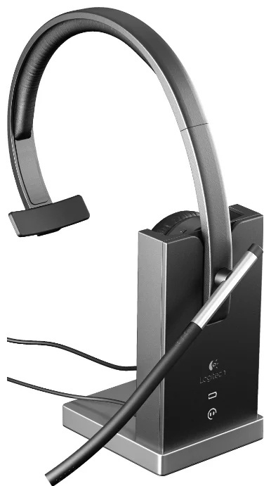 Logitech Wireless Headset Mono H820e серый