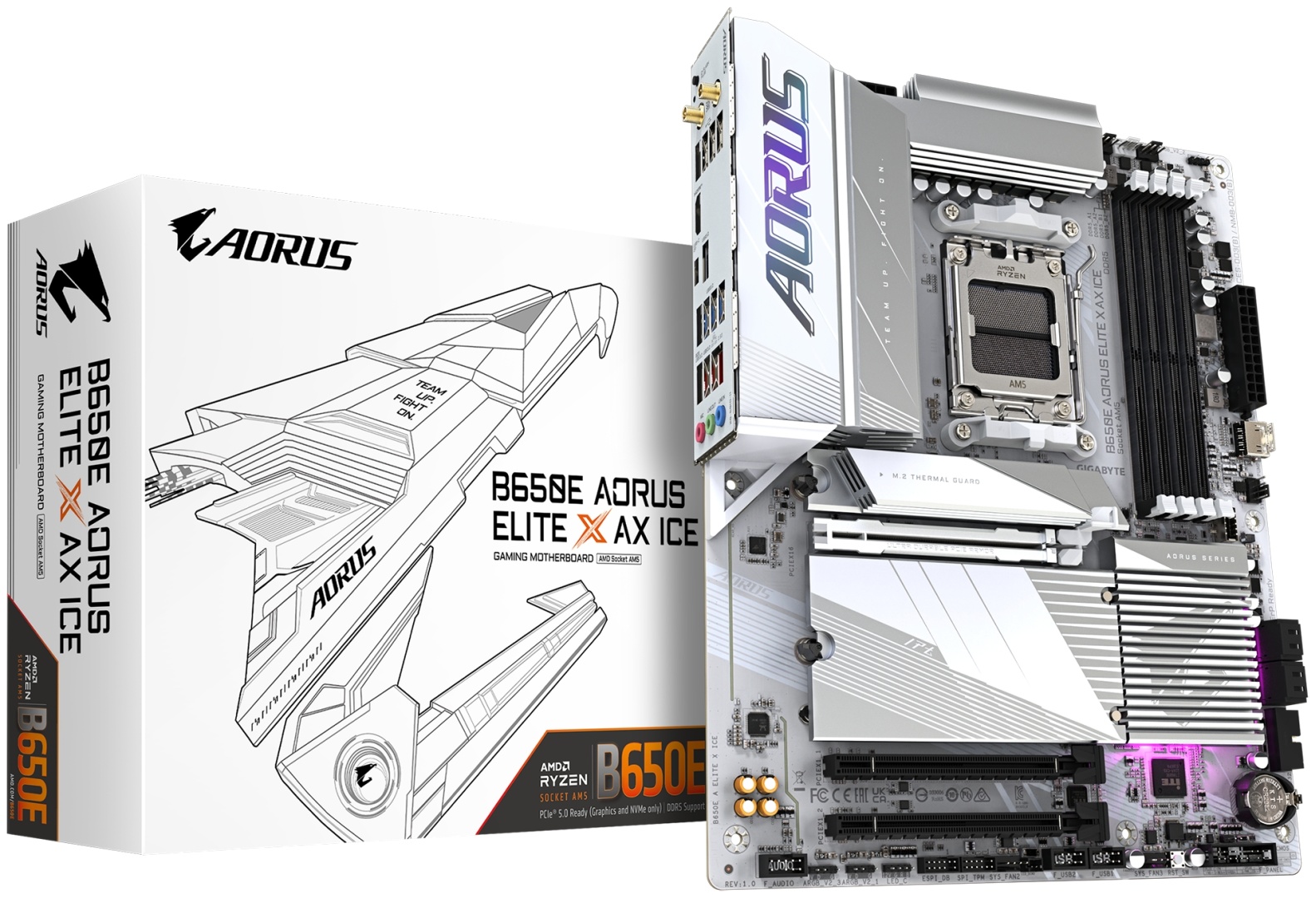 GIGABYTE B650E Aorus Elite X AX ICE