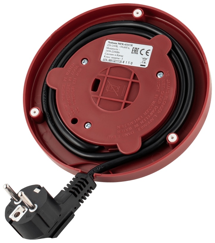 Электрочайник MAUNFELD MFK-631CH красный