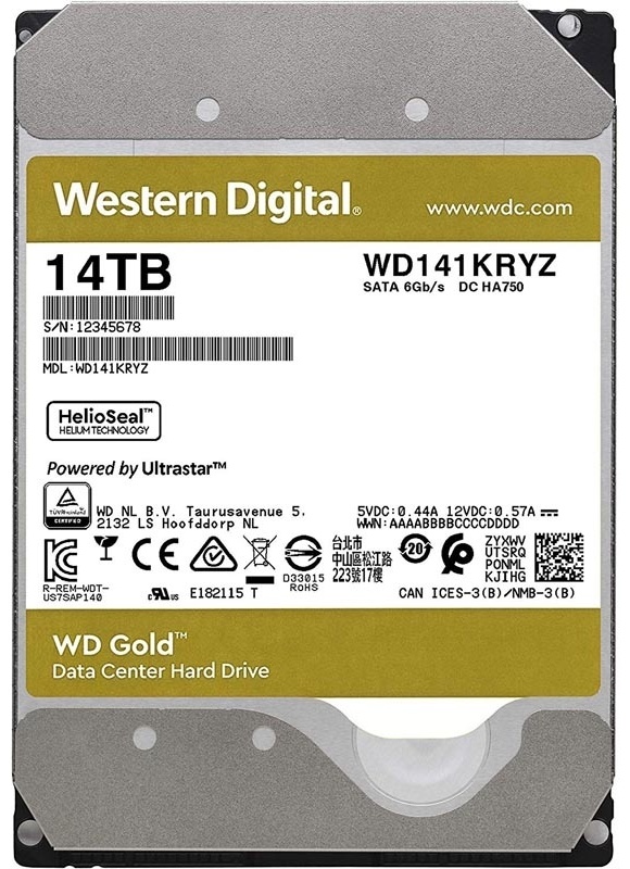 Western Digital Gold WD141KRYZ 14000Gb