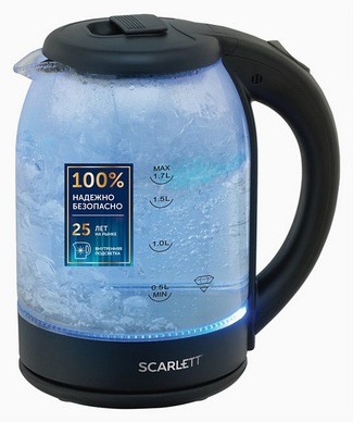 Электрочайник Scarlett SC-EK27G90 черный