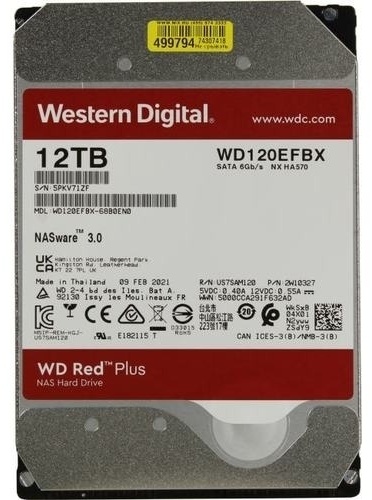 Western Digital Red Plus 12 Тб WD120EFBX