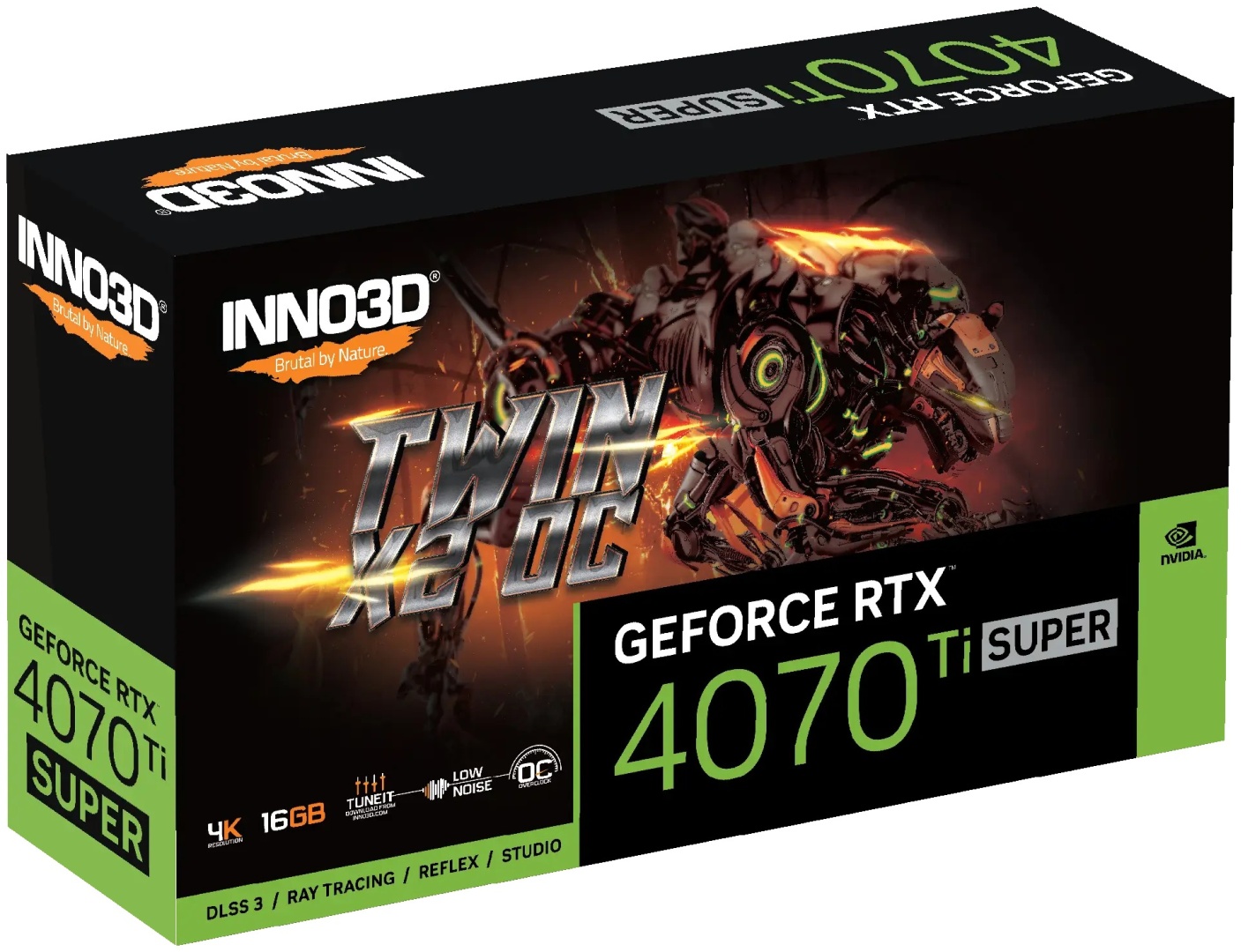 Inno3D RTX 4070 Ti SUPER TWIN X2 OC, N407TS2-166XX-186156N 16 Гб