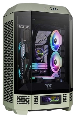 Thermaltake The Tower 300 CA-1Y4-00SEWN-00 зеленый