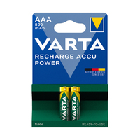 Батарейка Varta R2U, HR03, AAA, 1.2 V, 800 мАч, 2 шт