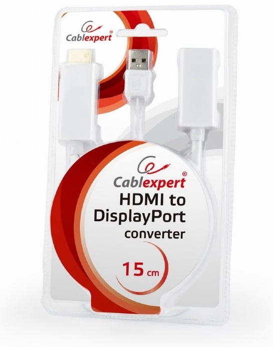 Cablexpert DSC-HDMI-DP-W HDMI-DisplayPort 0.15 м