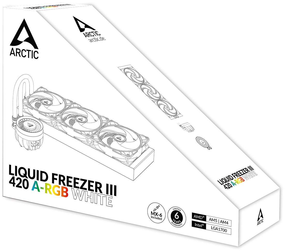 Arctic Liquid Freezer III - 420 A-RGB(White)