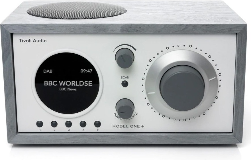 Радиоприемник Tivoli Audio Model One+, бело-серый