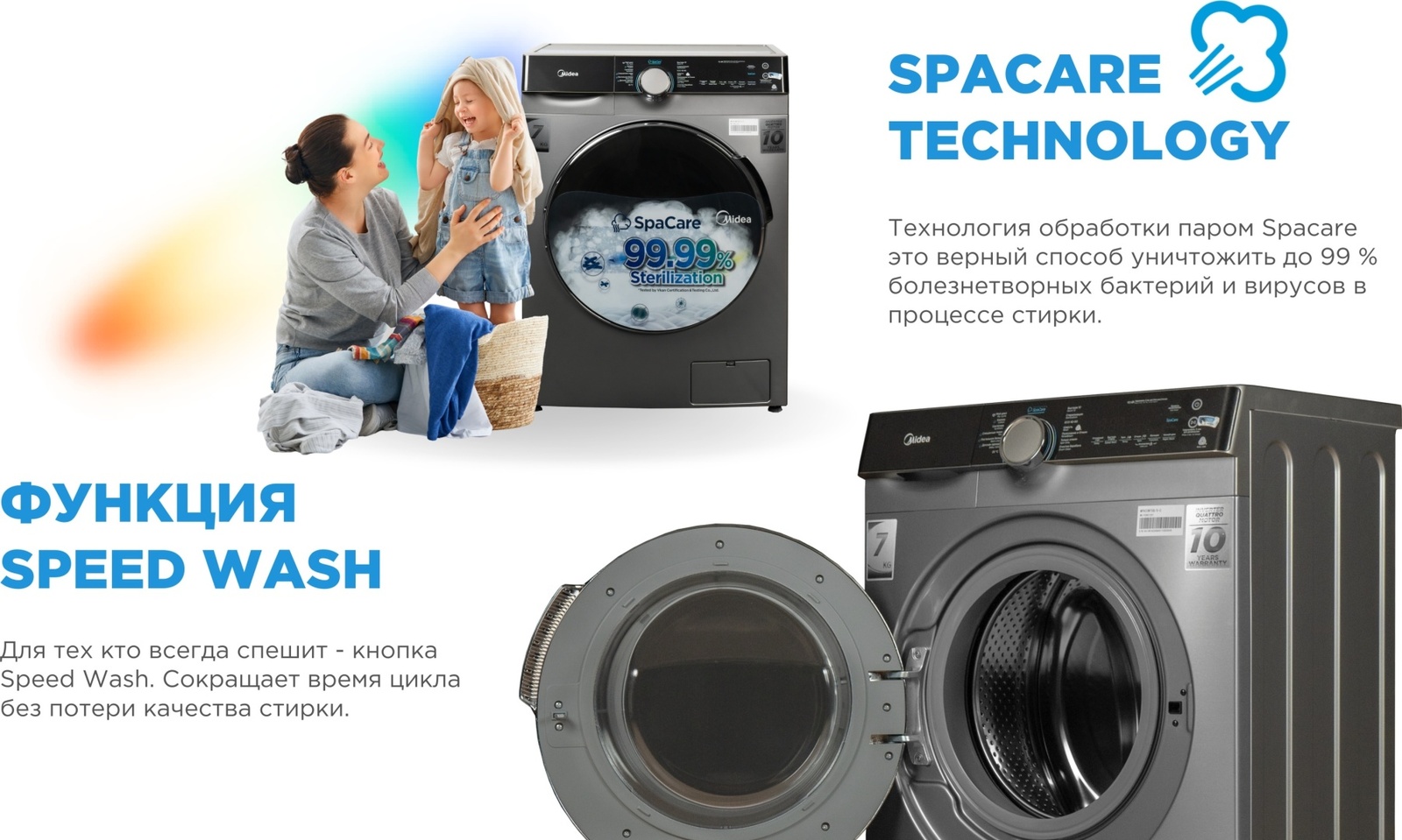 Midea MFK03W70B/S-C серый