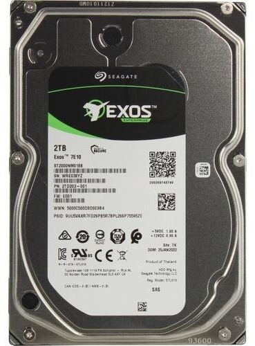 HDD Seagate Exos 7E10 ST2000NM018B 2000 ГБ