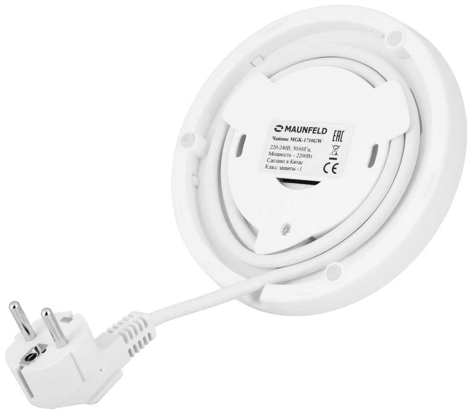 Электрочайник MAUNFELD MGK1710GW белый