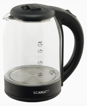 Электрочайник Scarlett SC-EK27G90 черный