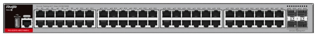 Коммутатор Ruijie RG-S2915-48GT4MS-L