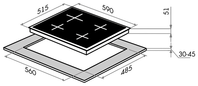 MAUNFELD EEHG.64.13CB/KG черный