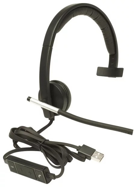 Logitech USB Headset Mono H650e черный