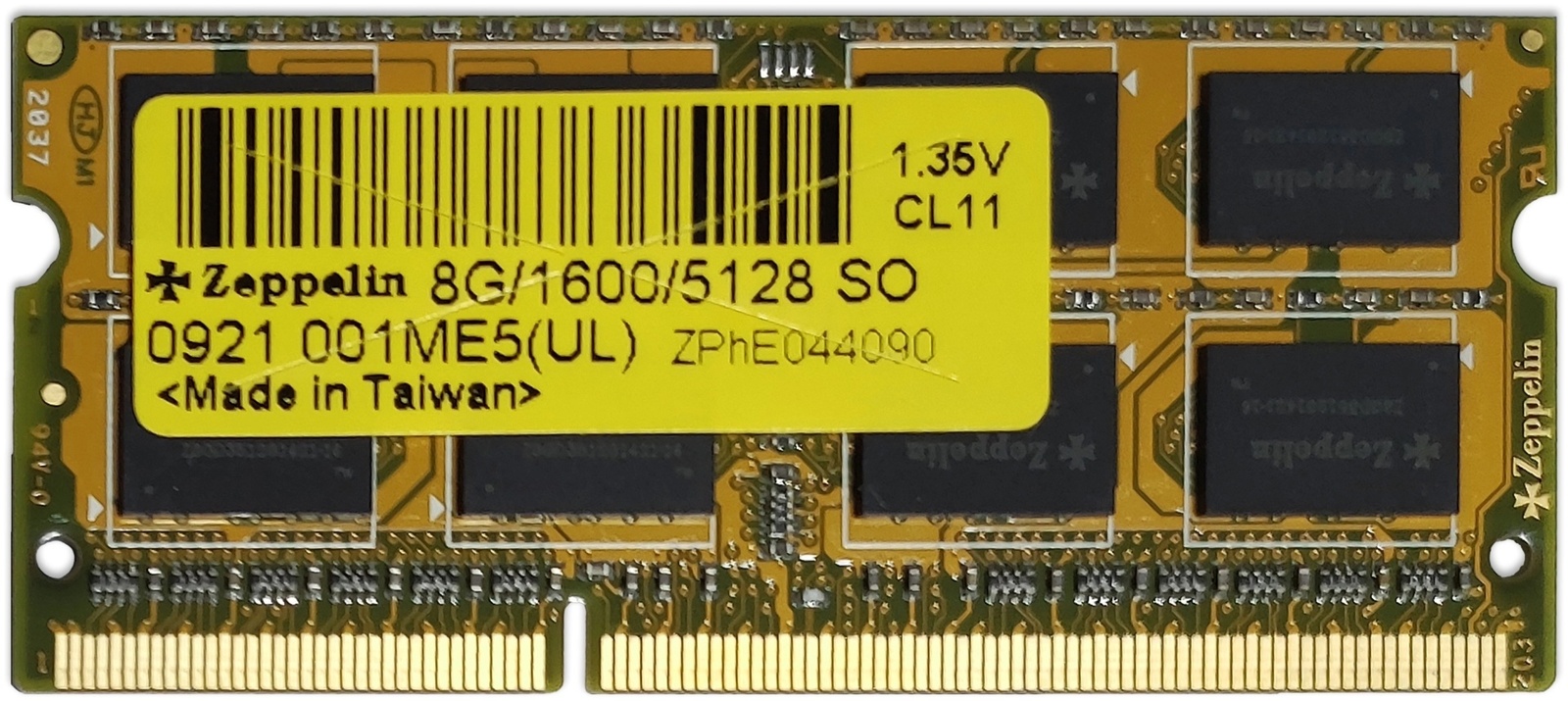 Zeppelin SODIMM DDR3 PC-12800 8Gb