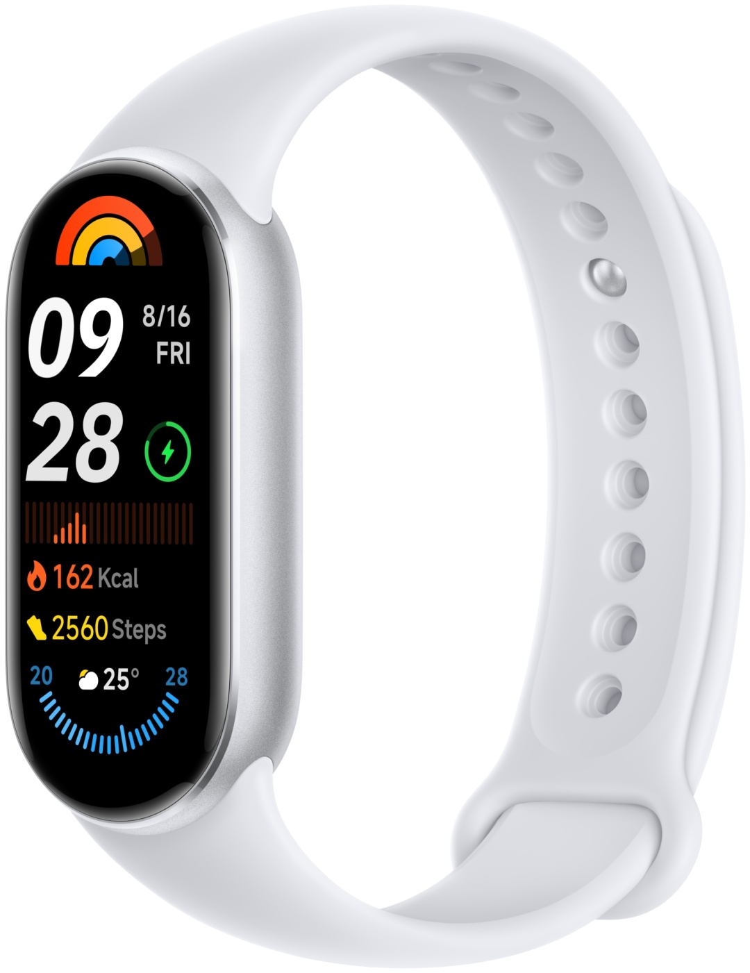 Xiaomi Smart Band 9 серебристо-белый