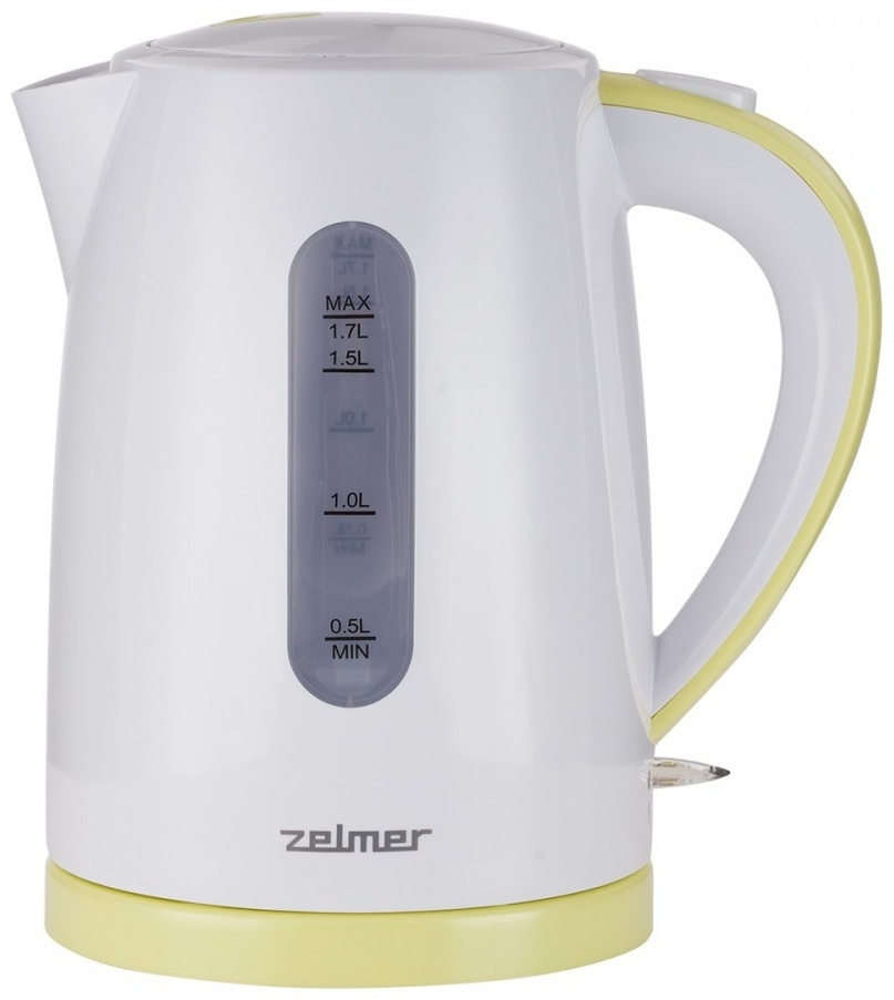 Электрочайник Zelmer ZCK7616L белый, зеленый