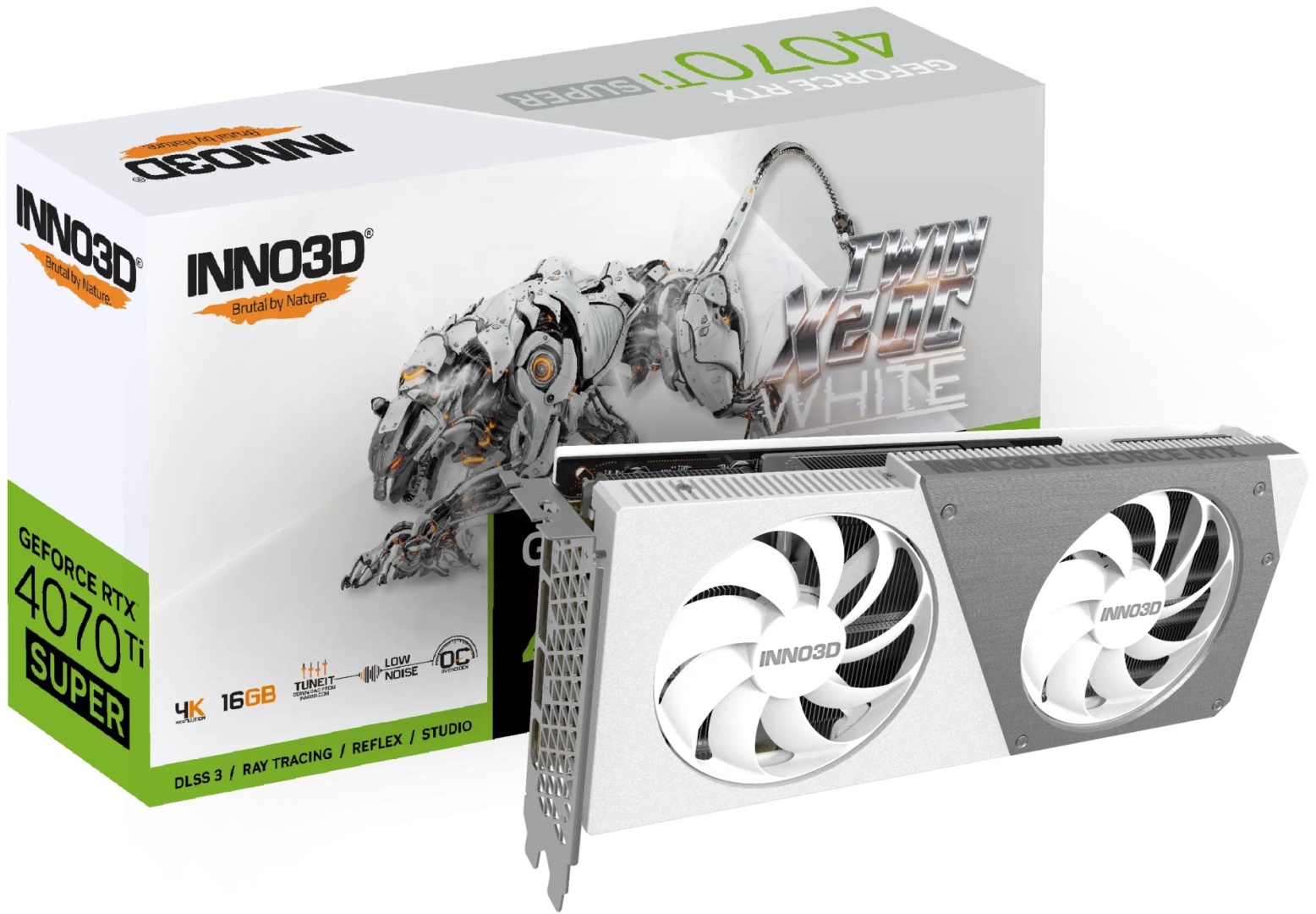 Inno3D RTX 4070 Ti SUPER TWIN X2 OC WHITE, N407TS2-166XX-186156W 16 Гб