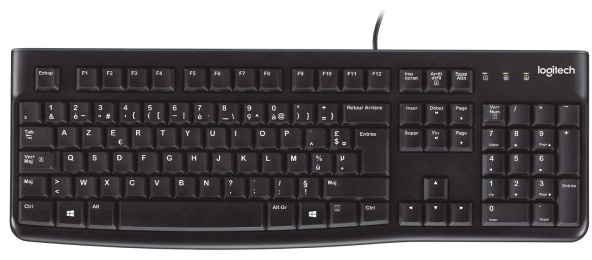 Logitech K120 Corded Keyboard черный