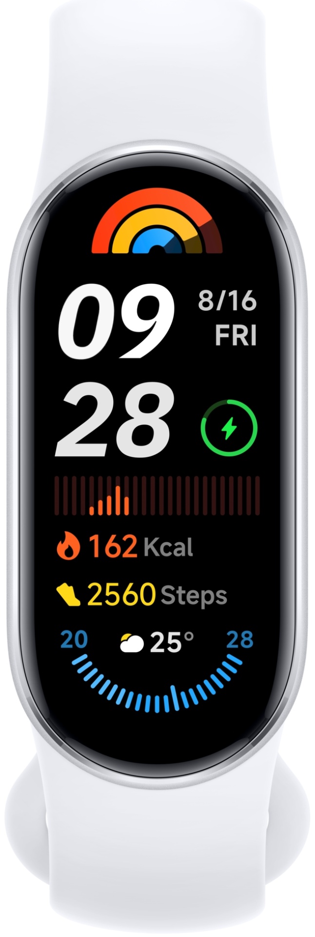 Xiaomi Smart Band 9 серебристо-белый