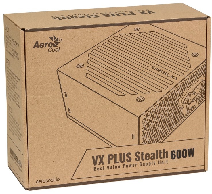 Блок питания AeroCool VX PLUS Stealth 600 600 Вт