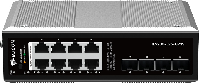 Коммутатор BDCOM IES200-L25-8P4S