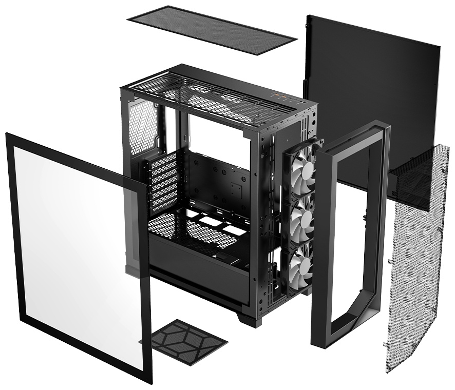 Корпус PCcooler C3D510 BK черный