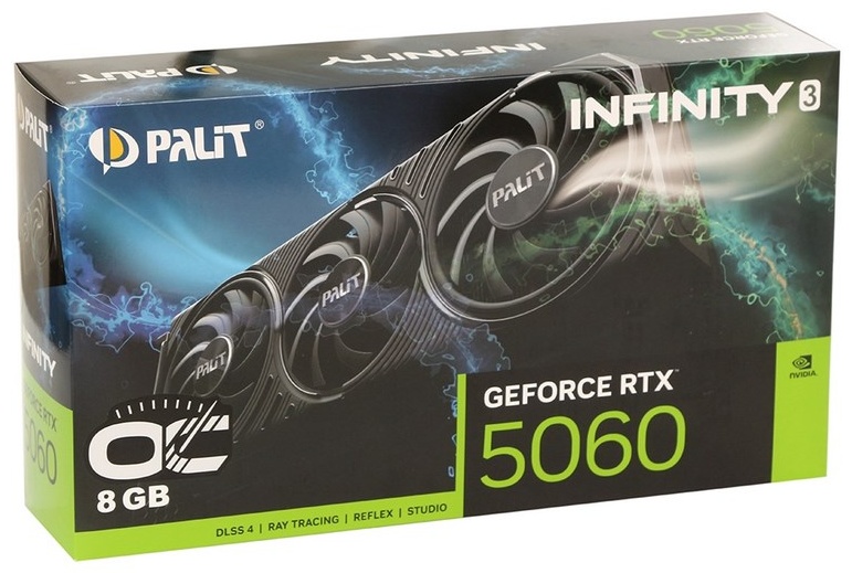 Видеокарта Palit RTX 5060 Infinity 3 OC (NE75060T19P1-GB2063S) 8 Гб
