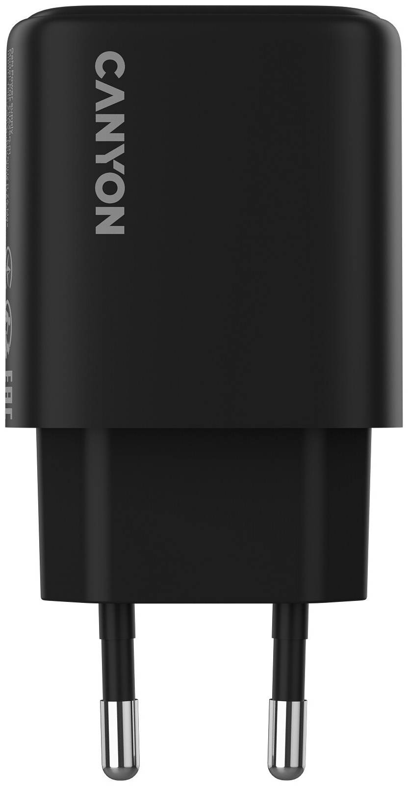 Зарядное устройство Сетевое зарядное устройство Canyon OnCharge 250, 25W 1xPD EU, Black