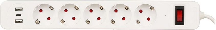 Сетевой фильтр SMART SM-GS05CK3U-5M 5 м