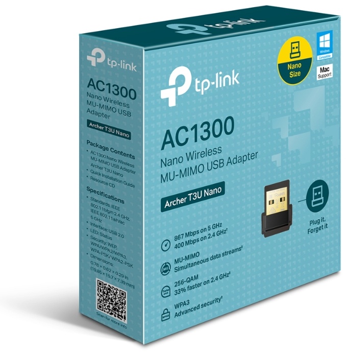 Wi-Fi адаптер TP-Link Archer T3U Nano