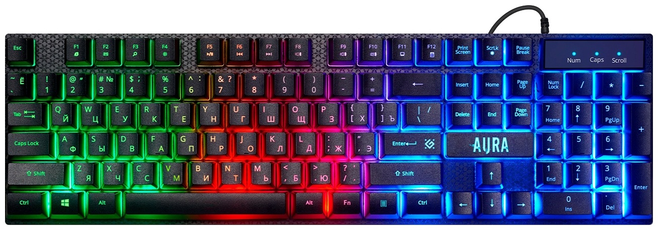 Клавиатура Defender Aura MKP-117 RU 52117 черный