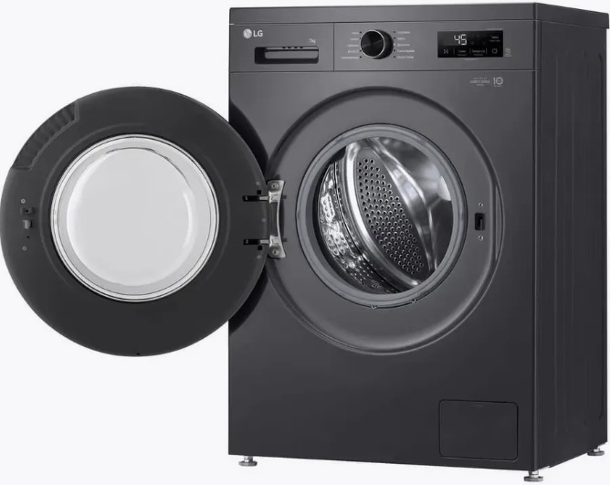 Стиральная машина LG F2Y1HS6J, черная