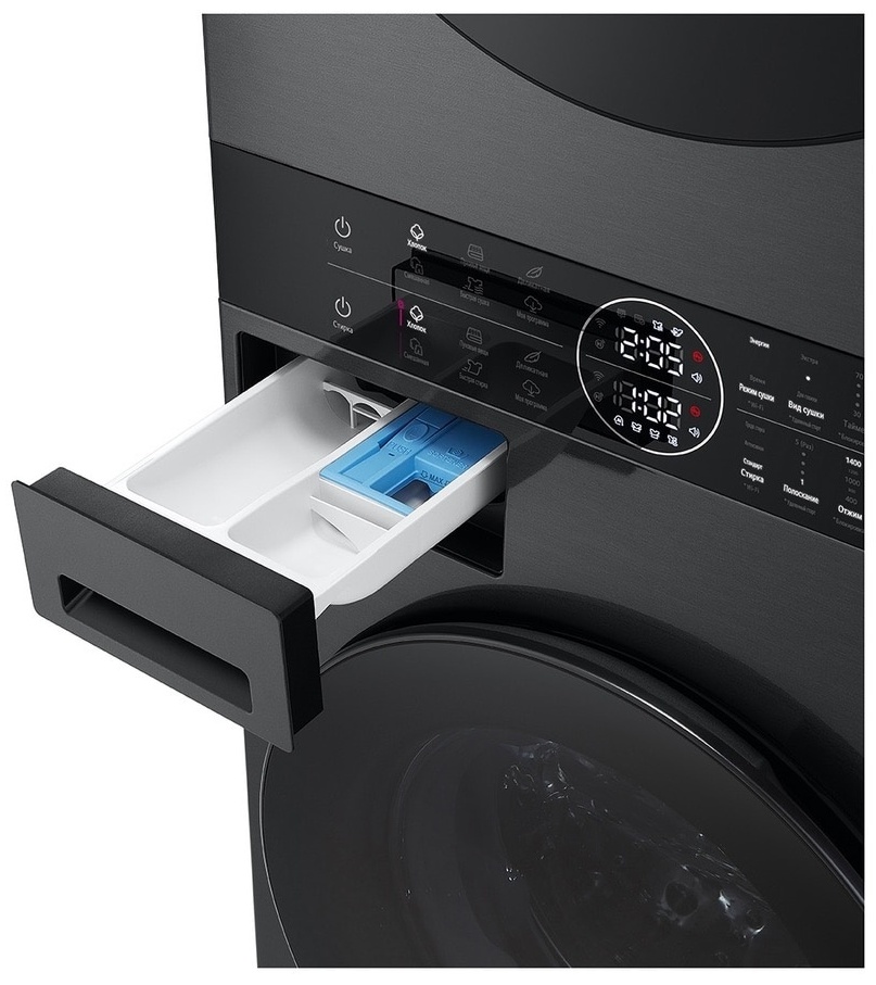 Стиральная машина LG W4W8LVPKZHM, черная