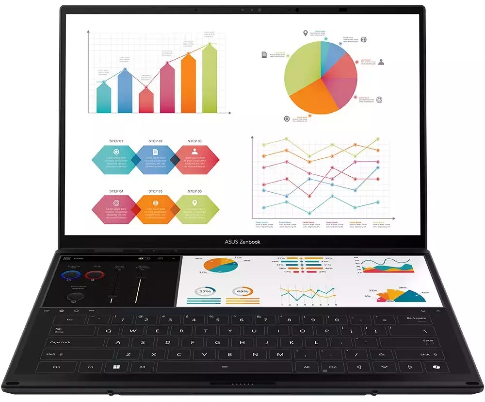Ноутбук ASUS Zenbook Duo UX8406CA-QL078W 14\&quot; / 32 Гб / SSD 1024 Гб / Win 11 / 90NB14X1-M00320