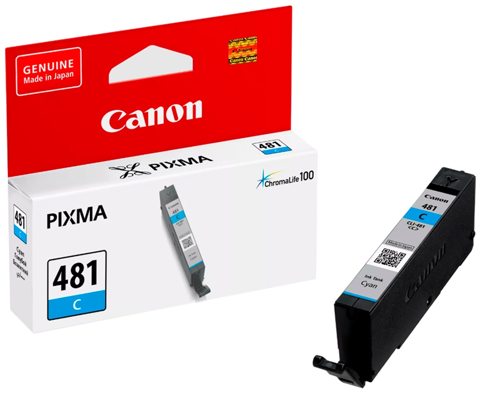Картриджи Canon CLI-481 Cyan голубой (cyan)