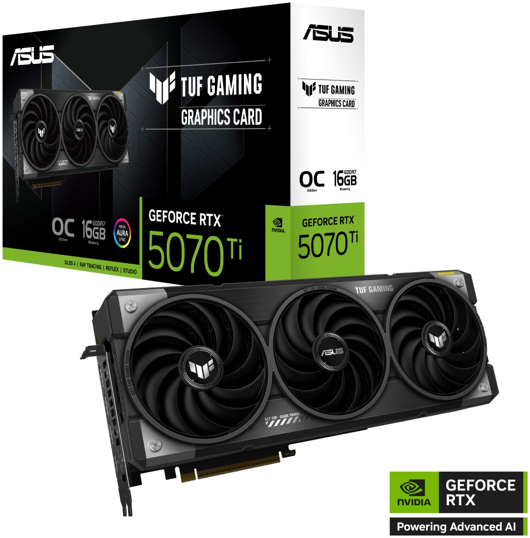 Видеокарта ASUS TUF-RTX5070TI-O16G-GAMING 16 Гб