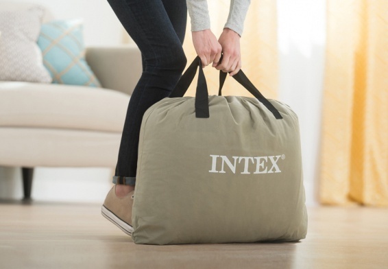 Кровать Intex 64159, 203x152x36 см, насос встроенный