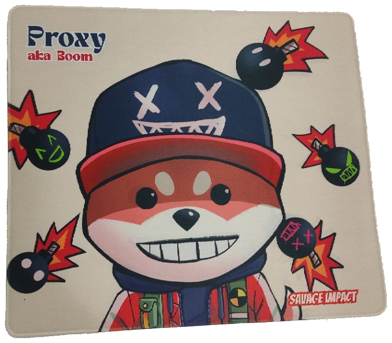 Коврик для мыши Bloody SI-45 Proxy Boom and Savage 450x400x0.4 мм рисунок