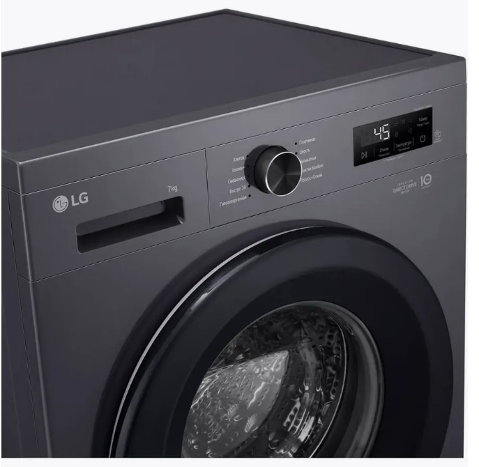 Стиральная машина LG F2Y1HS6J, черная