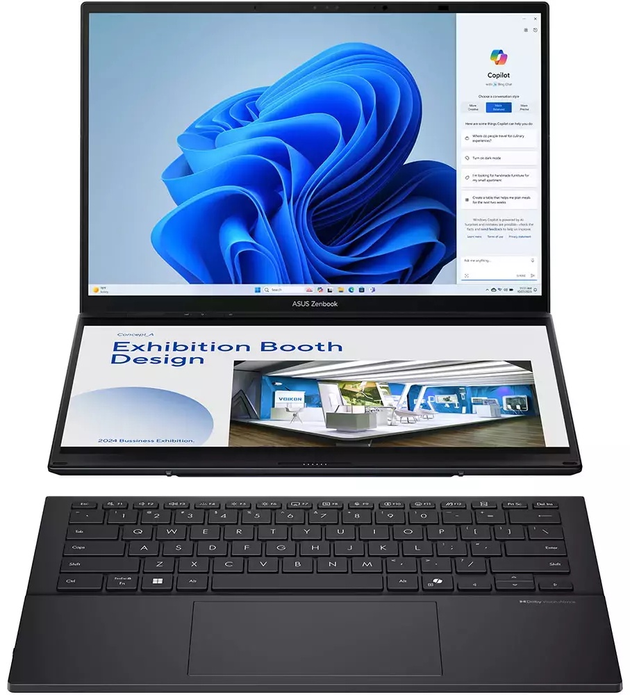 Ноутбук ASUS Zenbook Duo UX8406CA-QL078W 14\&quot; / 32 Гб / SSD 1024 Гб / Win 11 / 90NB14X1-M00320